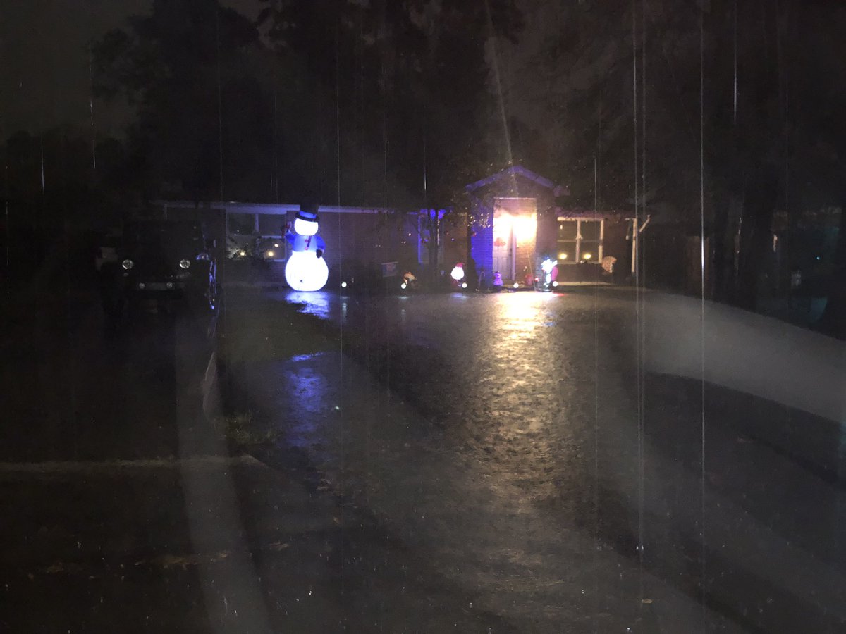 Mamauberagous's tweet photo. Lake “Uber” as we now will refer to it as has reared its ugly head back at us again but it will NOT take us over again!! It clearly knows NOT to mess with this Mama 🐻 but poor Rémy - girl just needs to go potty😔 #GodHasOurBack #RainRainGoAway https://t.co/VsNxHcUMqC