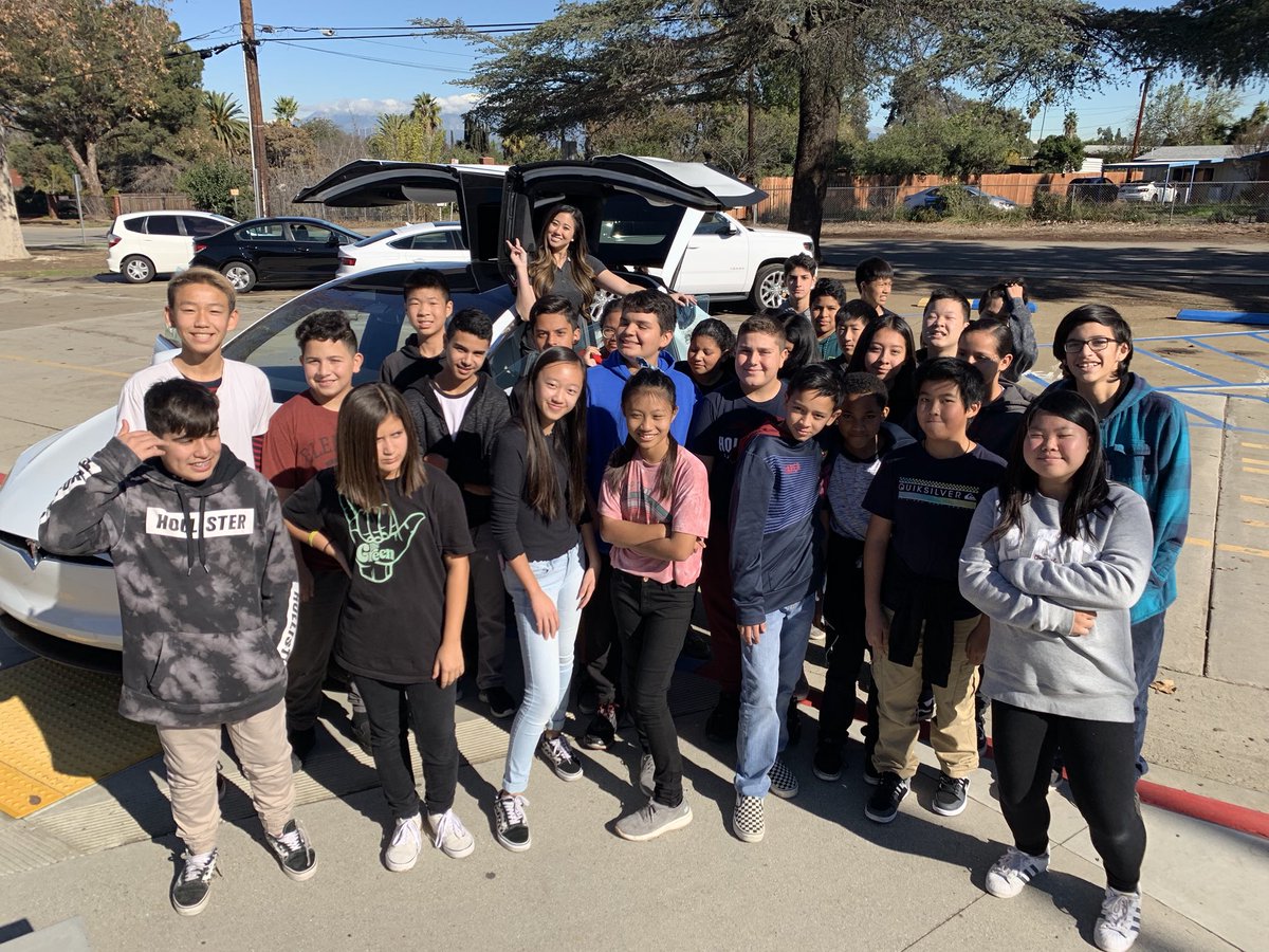 ScottCavi's tweet photo. THANK YOU Kimberly Wong and Tesla for spending your day at The World’s Greatest School and teaching our kiddos about the WHY behind Tesla! We appreciate you so much! Awesome learning experience and we all want that car! https://t.co/Cfk3NijSSK