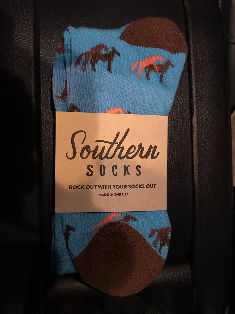 KJKid92's tweet photo. Made a purchase tonight. Never thought I'd find socks with my career on them #onlyinKY #breedingseason @KYforKY https://t.co/ON5fZFjCni