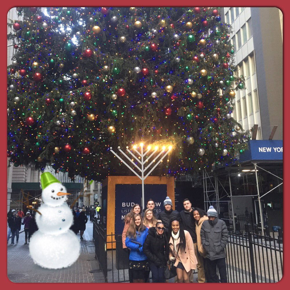 CoachRenae's tweet photo. #DECANYC
F is for Fun Friday &amp; Financial District 
🔹Toured Madison Square Garden- saw the set for tonight’s Jingle Ball Concert 🌲
🔹Touched the Bull on Wall Street
🔹Freedom Plaza, 9/11 Memorial, paid our respects
🔹Bryant Park Winter Village 
@bwhsdeca 
@MsVMarketing 
@DECAInc https://t.co/46I4QqEUHC