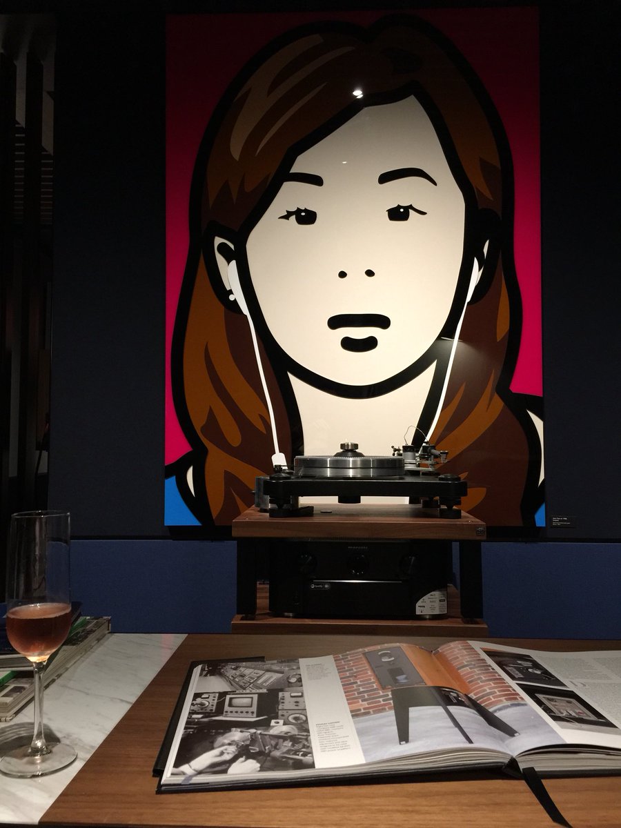 davefused's tweet image. Fine art and fine audio at the Kef  / BODW after party last night #BODW2018 #BODW