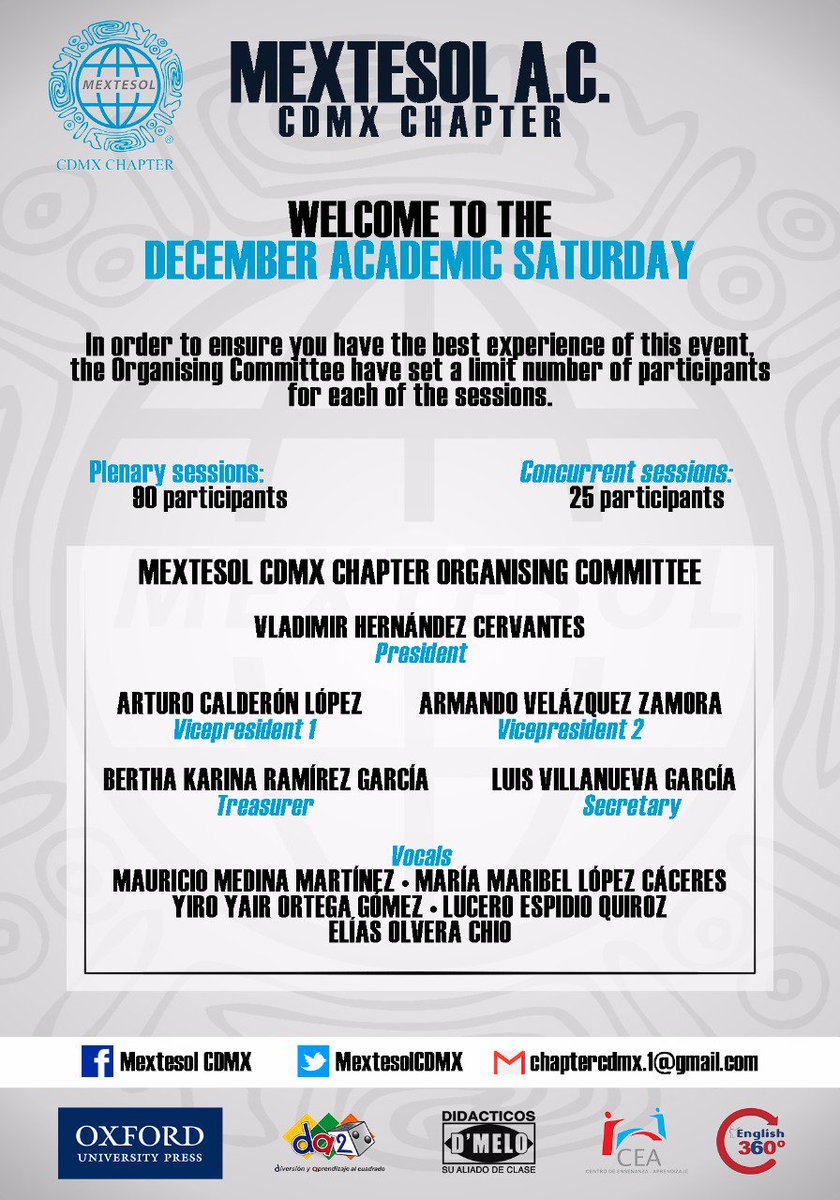 MextesolCDMX's tweet photo. Get to know the Organising Committee of @MextesolCDMX Chapter
#AcademicSaturday https://t.co/Jqd9InIZLe