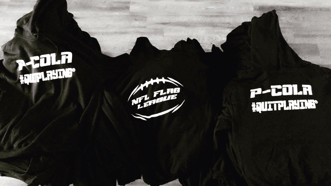 Paper to cloth. Easy Work” I Won’t Quit. If You Won’t Quit. Say When” #QUITPLAYING® NFL Flag Pensacola by Studer/55 Community Athletics Derrick Brooks #NFLDraft #football #apparel #youthfootball #FSU