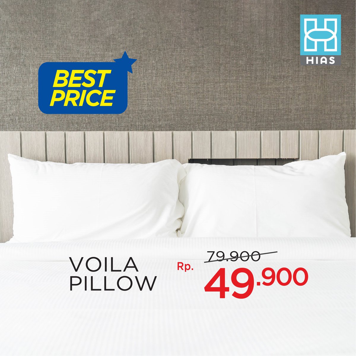Tingkatkan kualitas tidur Anda dengan Voila Pillow HIAS yang terbuat dari material terbaik untuk kenyamanan tidur Anda
.
Nikmati best price Voila Pillow @hias.id sampai dengan 13 Desember 2018!
.
Syarat &amp; Ketentuan berlaku, selama barang masih ada