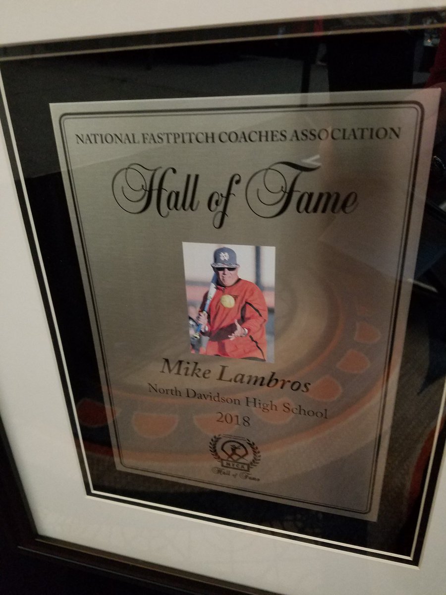 Congratulations to Mike Lambros and family being inducted into the national Fastpitch coaches Hall of Fame