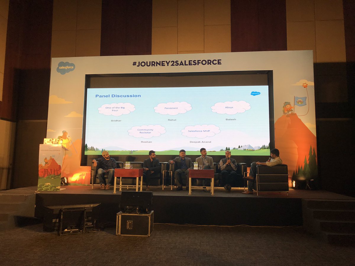 shashvarma's tweet image. Who better than our own @salesforce partners and community to talk about #Journey2Salesforce