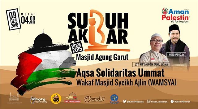 Hayuk wargi #garutkekinian urang sasarengan ngabring pasti hebring ka acara SUBUH AKBAR 9 DESEMBER 2018. Acara tos dimulai ti tavung 04.00 WIB. Pembicarana aya kang Rasyid sareng kang @miftahuddin_api. Diantos nyak.... #garut #subuhakbargarut #masjidagun… ift.tt/2RHVG8d