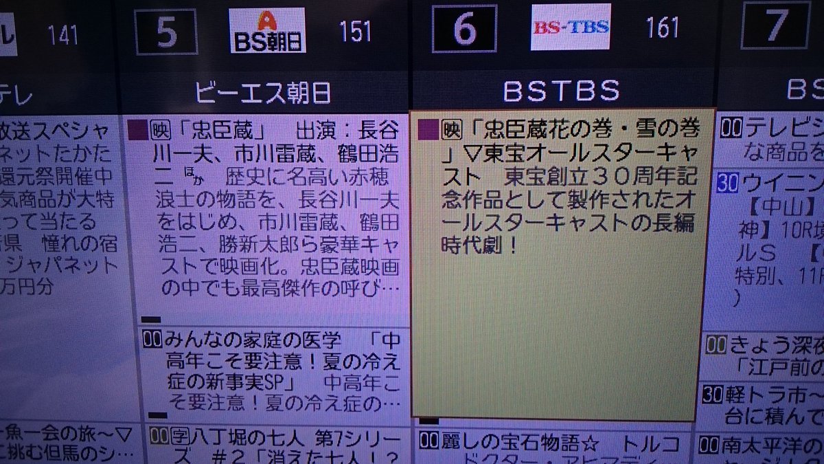 18年12月8日 Bstbsとbs朝日で 忠臣蔵 を同時実況する人々 Togetter