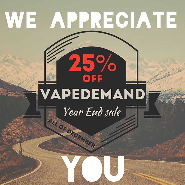 VapeDemand's tweet photo. This Christmas we want to give back to everyone. We at Vape Demand can’t thank every one of our supporters enough for continually choosing us to be your “go to” spot. We’ve shared so many stories and laughs with each other throughout the year and we woul… https://t.co/rIB5zaNWzU https://t.co/sqf7LpeWaA