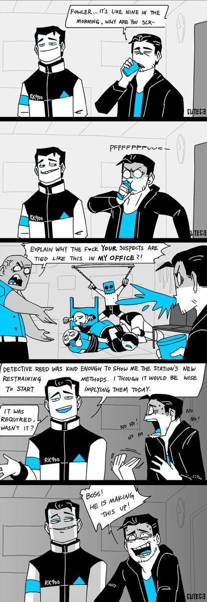 Cute_C3's tweet photo. #Reed900 #DetroitBecomeHuman #dbh #dbhgavin #art #comics #comic #webcomic #RK900 #GavinReed #gavinxrk900 #bdsm #comedy #funny #cutec3 #dbhfowler #dbhtina #gavin900 #gav900 (OMG IM so sorry for re-uploading this for the third time, the panel was still out of order >-< shld b gd n) https://t.co/dRkAxMzSgU