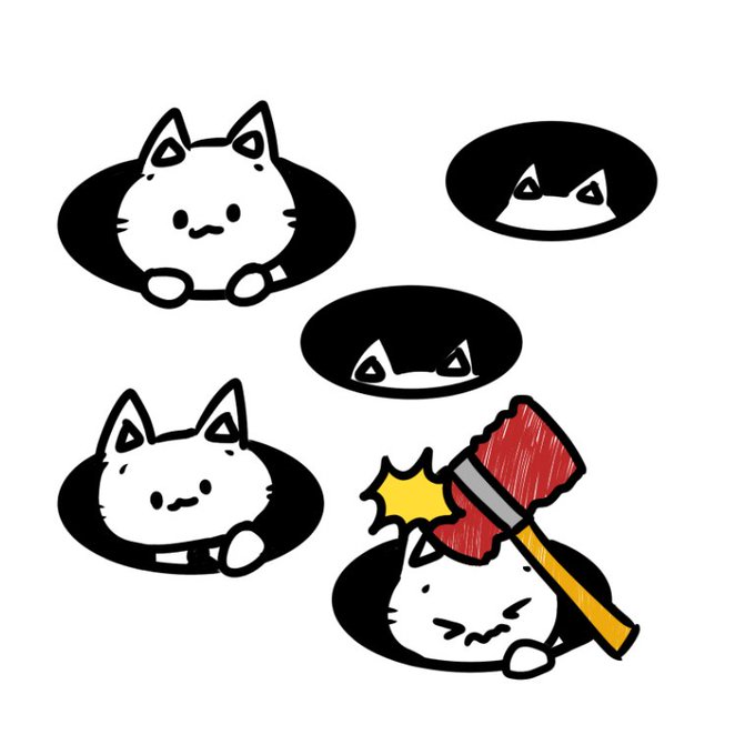 もぐらたたきのtwitterイラスト検索結果