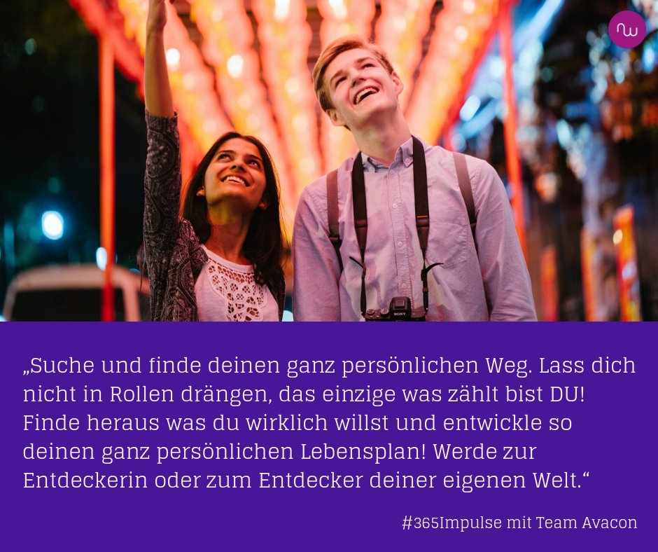 NewWorkWomen's tweet photo. Was gibt es in deiner Welt spannendes zu entdecken?

#365Impulse mit dem Team Avacon
#Teamimpuls
#NewWorkWomen

THX @Forward_HR https://t.co/TQltyBrWCM