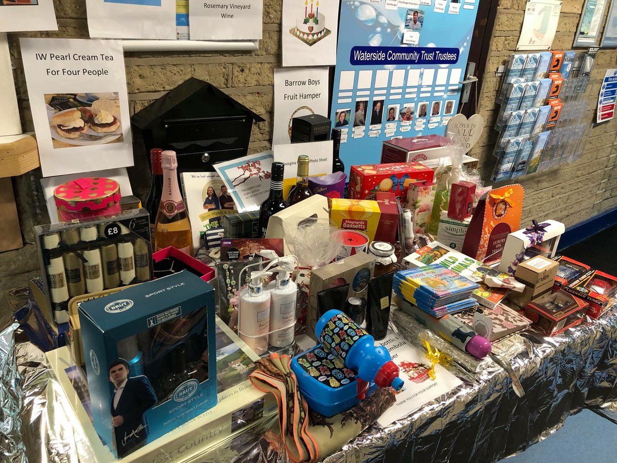 Check out our growing raffle table ! Prizes being donated everyday. 

Did you know we are also donating a month's free Waterside Membership or a term's worth of swimming lessons to our raffle ? Make sure you in with a chance of winning. Tickets are £1 per strip from Reception.