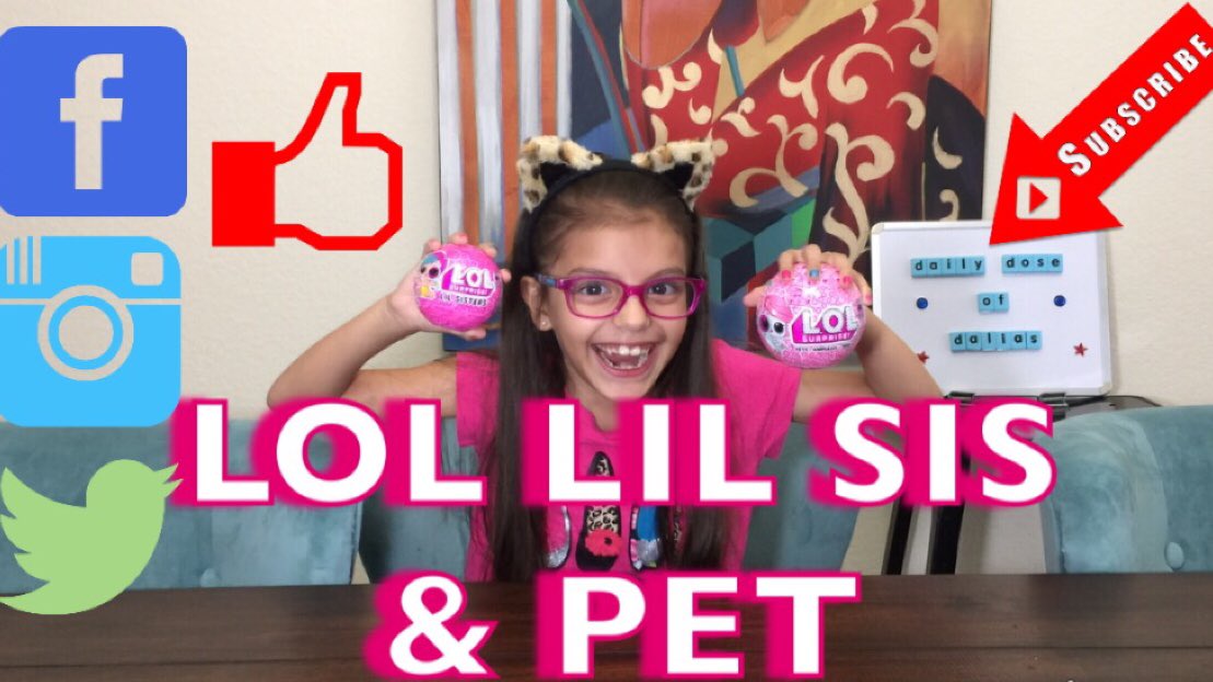 #lolsurprise #loldolls #lolpets #dailydoseofdallasyt #kidstoys #toys #lollittlesisters #dailydoseofdallas 

youtu.be/d8MuiiDwvAI
