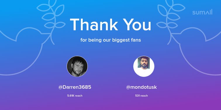PanicMechanic2's tweet photo. Our biggest fans this week: @Darren3685, @mondotusk. Thank you! via https://t.co/ainmgvOjfZ https://t.co/N81jPWrMCY