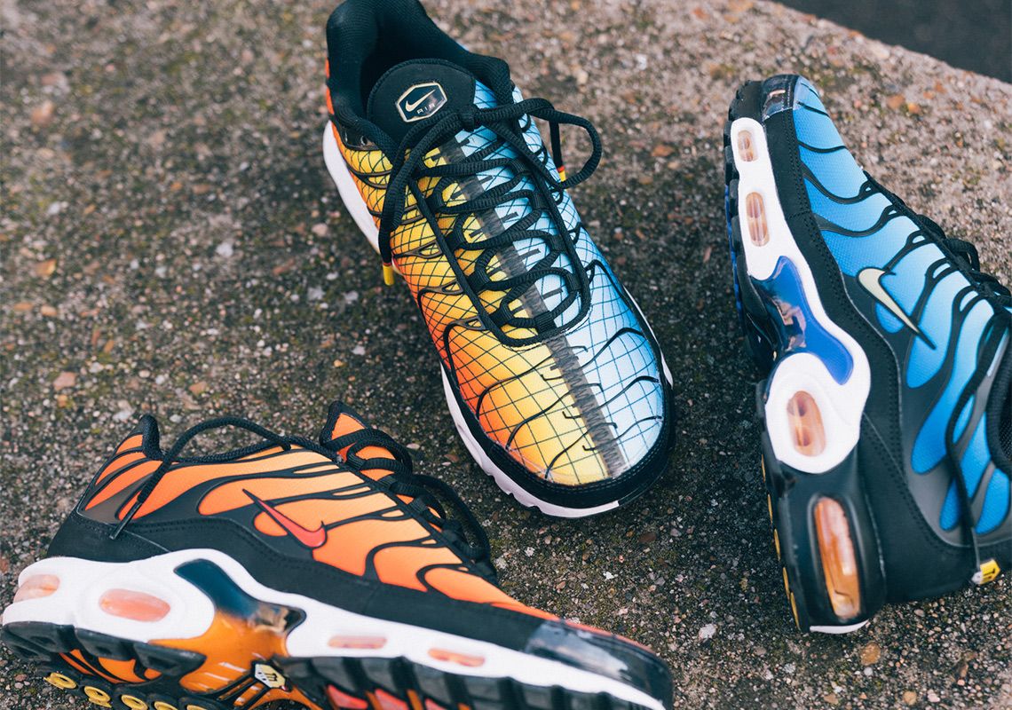 nike tns blue and orange