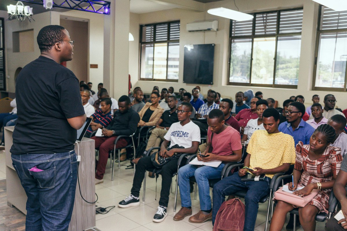AndelaRwanda's tweet photo. "A Mobile First Web:

✅ People carry their phones everywhere.

✅ Phones are getting more and more capable but still...

✅ In third world countries most people can't afford a computer." @jestrux

#ALCInTanzania https://t.co/DHn1KVZDxo