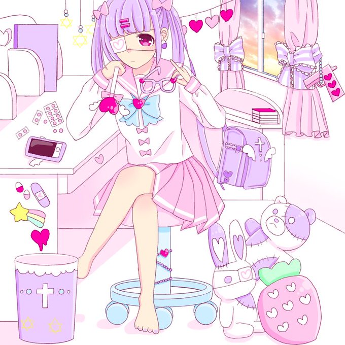 驚くばかり ゆめ かわいい ペア 画