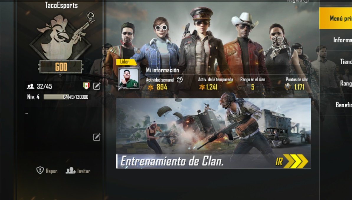 Necesitamos gente para nuestro Team de PUBG Mobile