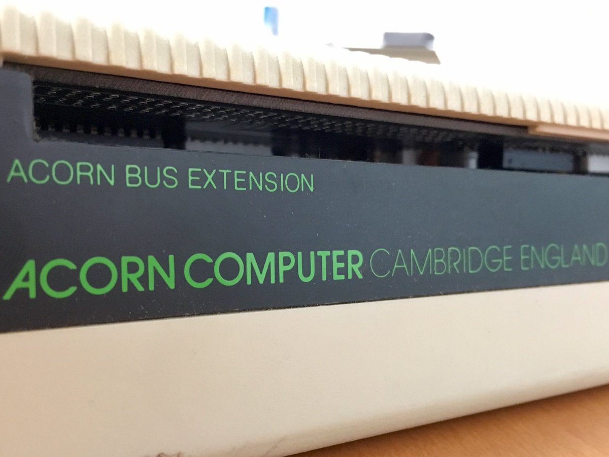 DominicPajak's tweet photo. Acorn Atom (1980) - is what they are holding in the iconic team photo top of thread. Here’s mine 😀 https://t.co/haETJ6b6pJ