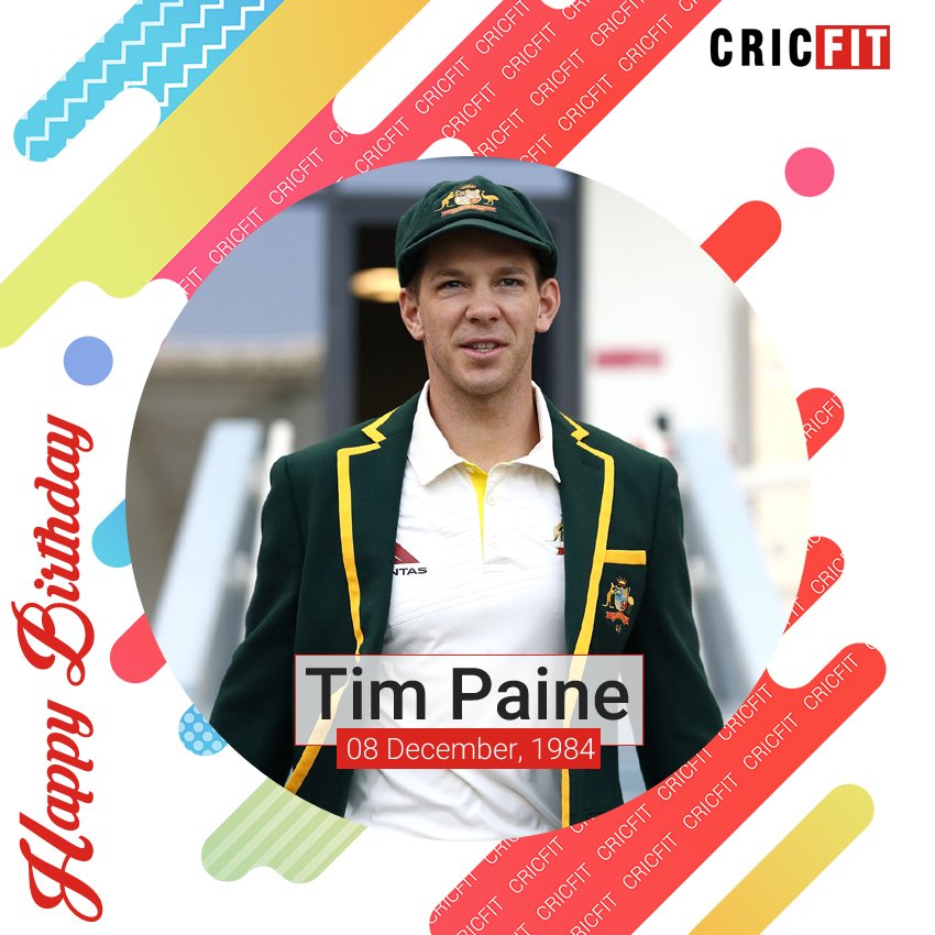 Cricfit Wishes Tim Paine a Very Happy Birthday! 
