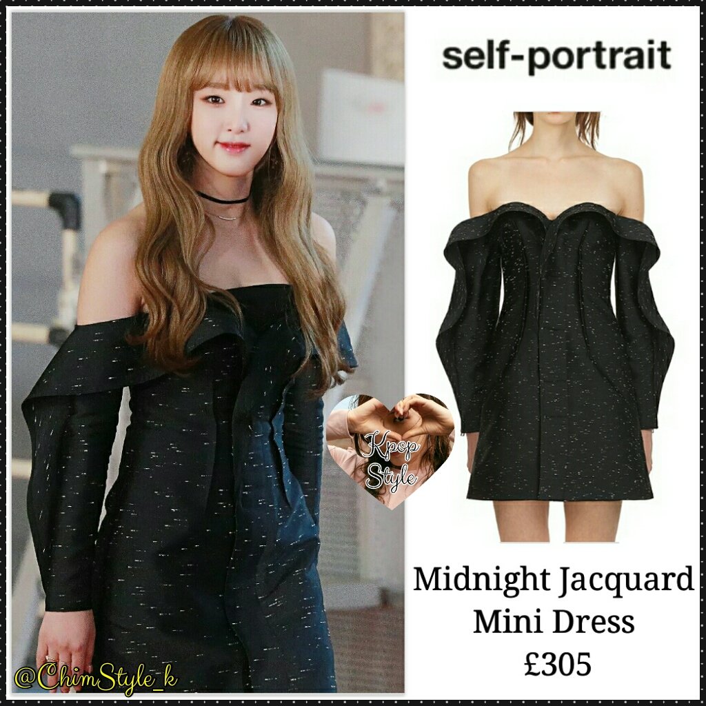 self portrait jacquard mini dress