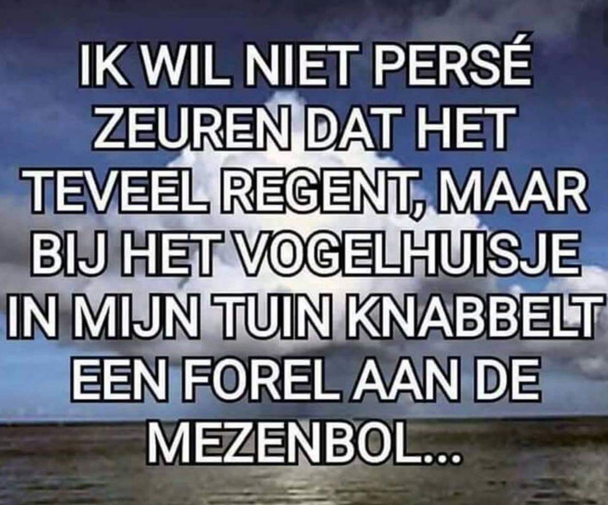 3alphastim's tweet photo. Dat krijg je als je naast een forellenkwekerij woont😉 https://t.co/OqBmkdoxvh