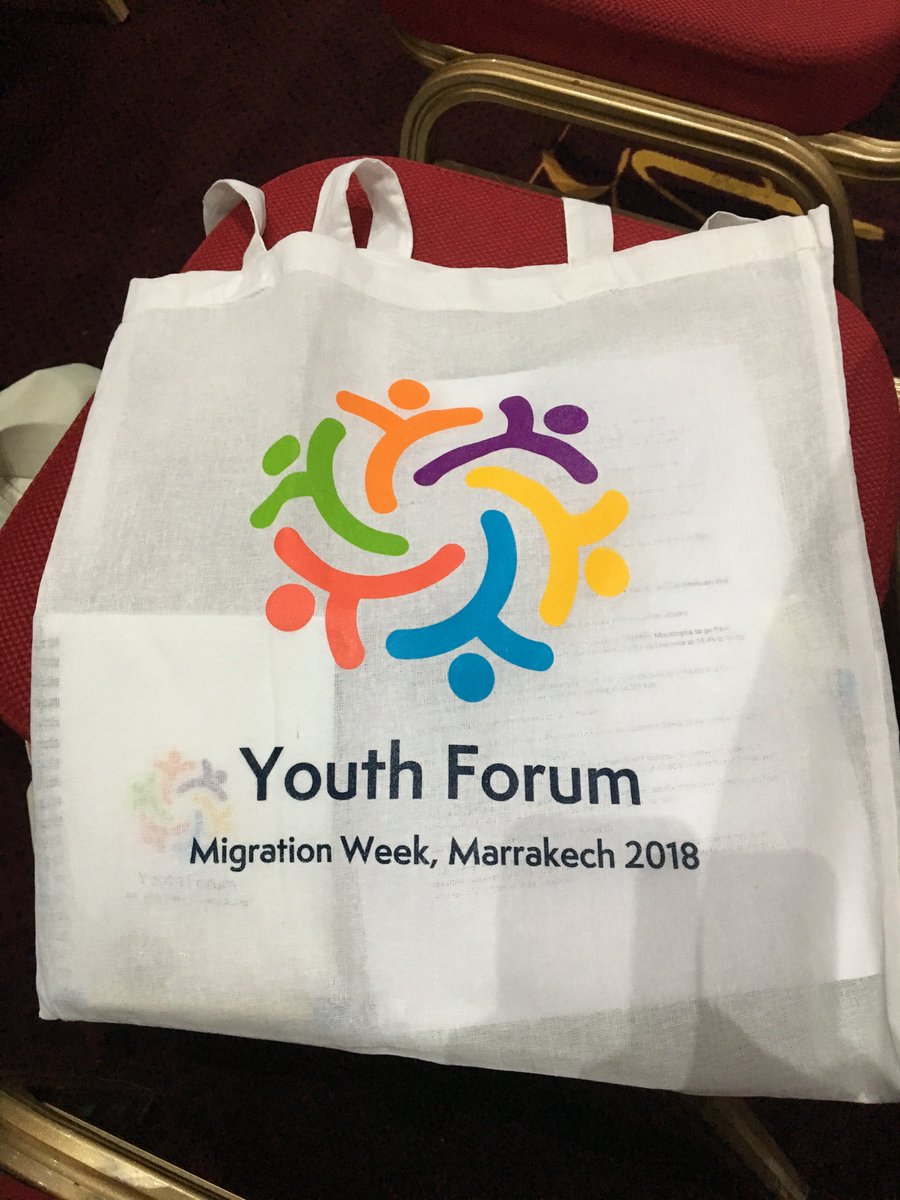 UNICEF's tweet image. “Young migrants and refugees are strong. Believe in us, invest in us.” 19-year-old Kader presenting our youth poll results at the opening of the Youth Forum during #MigrationWeek. 
 
#ForMigration #AChildIsAChild #youth4migration