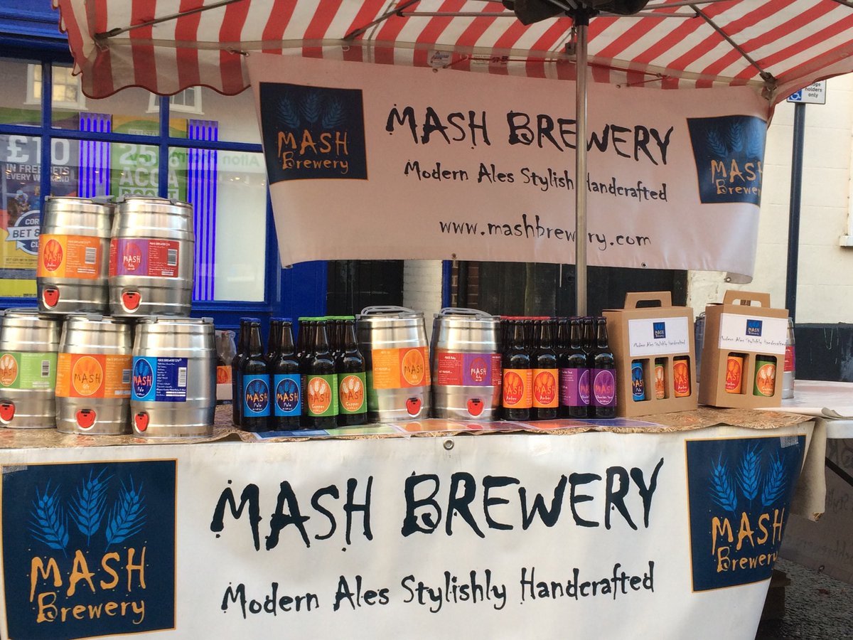 ⁦@MashBrewery⁩ all set ⁦@HantsFarmersMkt⁩ in #Alton for all your local beer needs