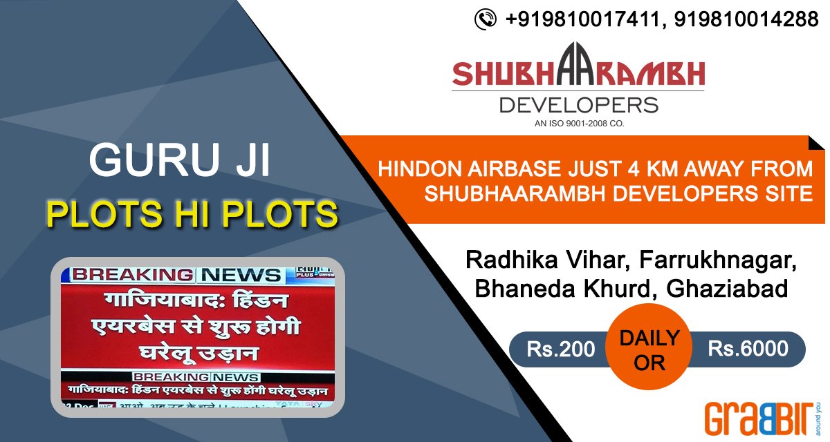 grabbitmediapl's tweet photo. Shubh Aarambh Developers
Visit here:https://t.co/nmo1FH1fUl
Location 1/9, sector 2, Rajender Nagar, Sahibabad, Ghaziabad-201005
#Plot #Residential #ShubhaarambhDevelopers #realestate #rent #DEALS #DISCOUNT #Propertiesinghaziabad #amazingproperties https://t.co/mvbcSOeQ96
