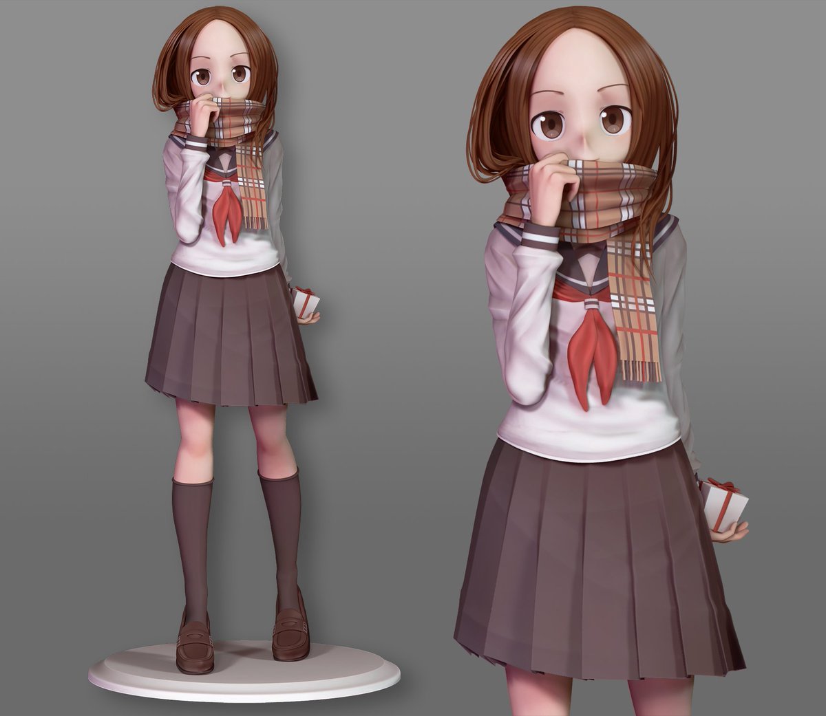 Kirishima Maya からかい上手の高木さん バレンタインマフラー高木さん からかい上手の高木さん 高木さんめ Zbrush モデルデータdownload Zpr T Co Jmezunkgeg