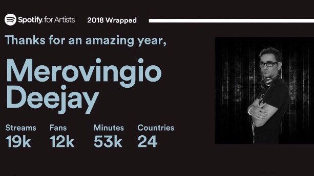 MerovingioDj's tweet photo. thanks to all my listeners of 2018 ..! 🙏satisfaction 😎🎧! #edmmusic #mymusic #edmproducer #myproducer #producer #dance #dancemusic #dj #djlife #goodyear #sadisfaction https://t.co/hgTNDfCz4f