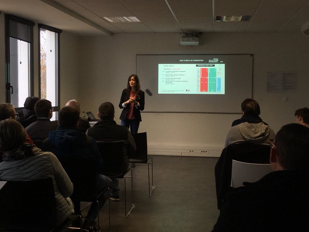 ElodieIMIE's tweet photo. 🔛 [DIRECT] #JPO @EcoleIMIE #Nantes . Temps de conférence pour présenter notre école et parler de ton #avenir #numerique #orientation #dev #ops #digital https://t.co/xUX2vV3GFI