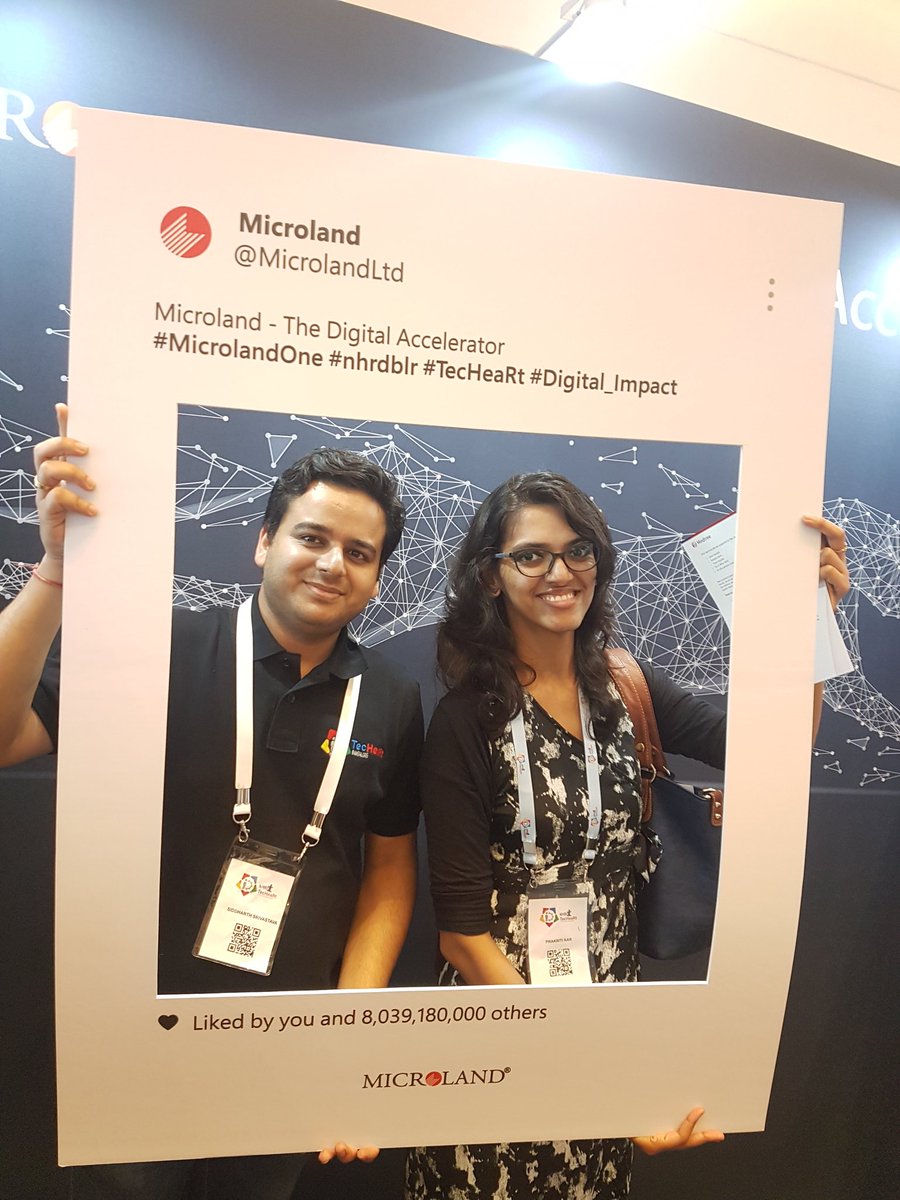 sidthehawk's tweet photo. Amazing employee experience enhancement through technology. Great Demo. #MicrolandOne #nhrdblr #TecHeaRt #Digital_Impact https://t.co/m2RndSKi1m
