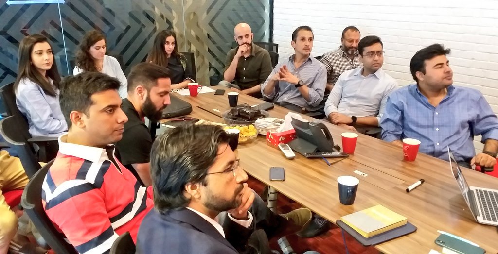 Invest2Innovate's tweet photo. Founders presenting their Business Pitches in front of mentors' panel.
#i2i #i2iVentures #Accelarate2018 #Weekend4 #Islamabad #Lahore #Karachi #Cohort7 #Class2018π‘ https://t.co/5wsmVMgPDT