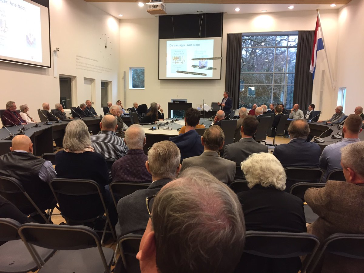 Lokale Veteranenbijeenkomst in het gemeentehuis van Zeist.