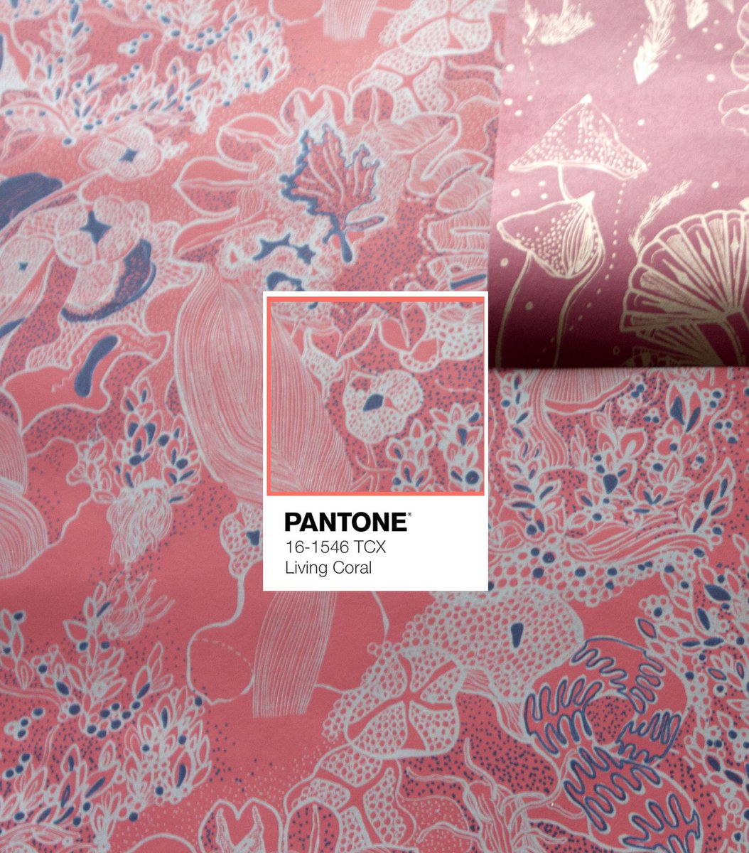 a2patterns's tweet image. Our head of design Justyna Medon has an eye for #colours . This one was a colour she worked on with @victorycolours in July.
Sea Florals, Corals and Splashed Paint #wallpapers from our latest #collection (premiered in September) featuring #PantoneColourOfTheYear