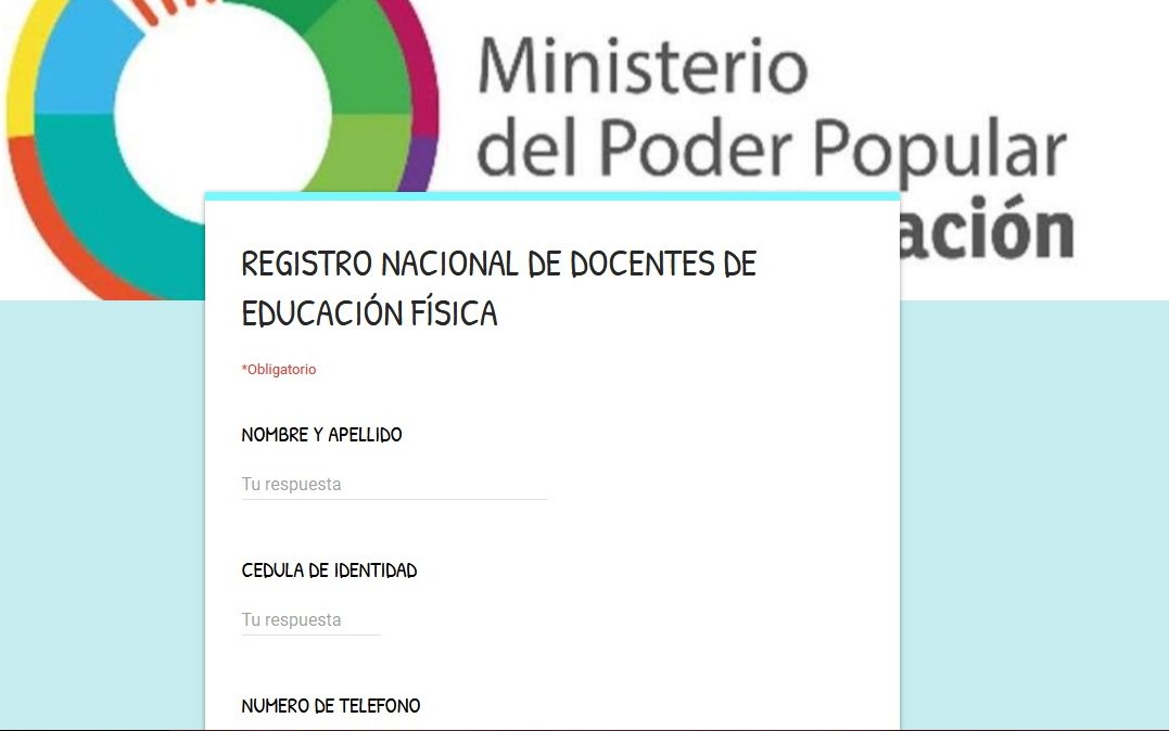 📌#AVISO | Disponible link para el #CensoNacional de docentes en Educación Física y Deportes, amigo supervisor/ director informa 📣 a tu docente especialista para que se registre aquí ⏩goo.gl/HdK2NP  #AmorYLealtadPorChavez @MPPEDUCACION @JorgePerezVZLA <a href="/rafaelcalles/">Rafael Calles</a>