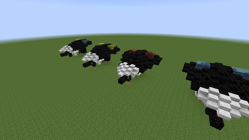 琳檎 りんご 私達 深海棲艦の艦載機をつくってみた たこやき型はそのうち作る予定 マインクラフト Minecraft 艦これ 深海棲艦