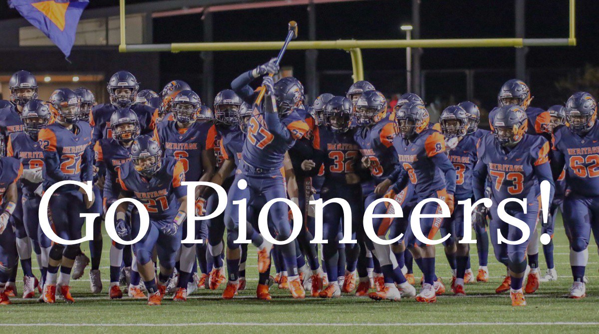 ecghighschool's tweet photo. Good luck Heritage Pioneers!! Bring it home! Thanks to Rene’ Shelton for use of this amazing picture. #WErLCS #ReinvestLCS #TOGETHER @ecgathletics https://t.co/cprZdELVCL