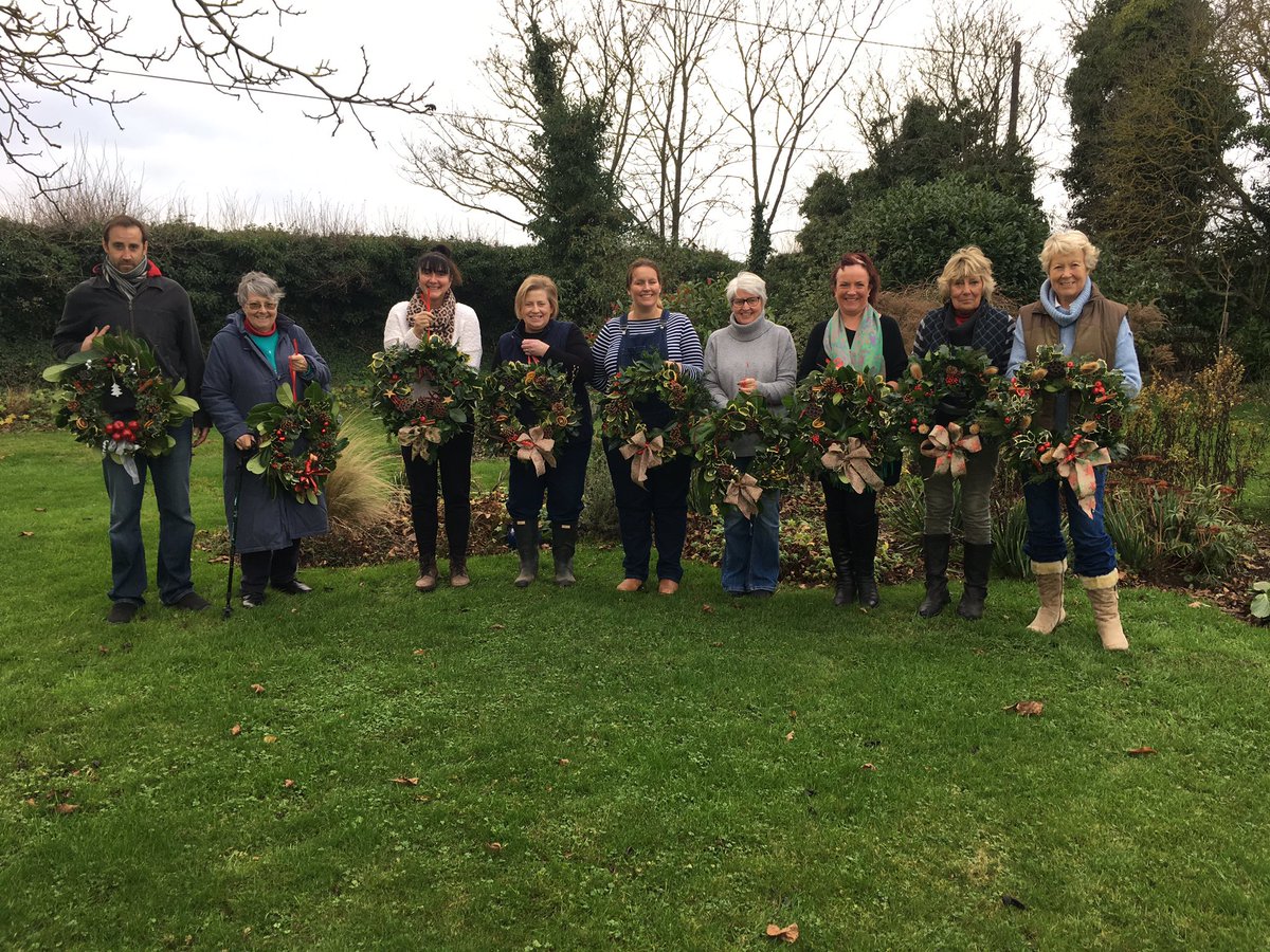 Thanks so much to everyone who attended our wreath-making morning today - &amp; to all who have supported us over the past few years. The Cottage Garden School is now officially on hold while Caroline &amp; Lucy look forward to other exciting life events. Merry Christmas all! 💕 🎅 🎄