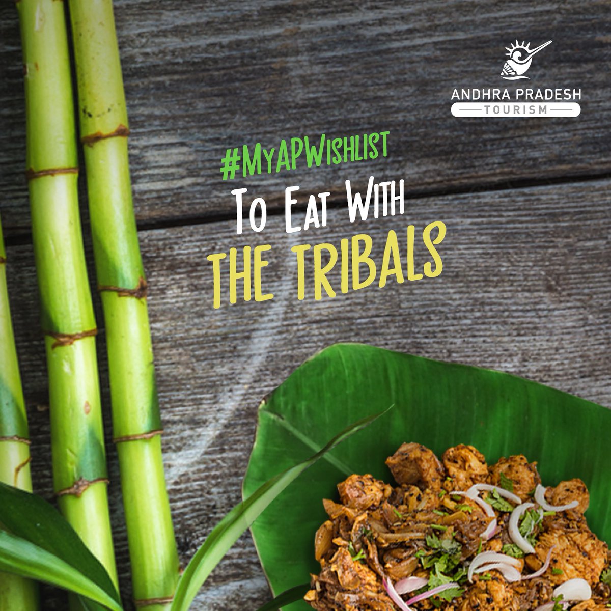 Tourism_AP's tweet photo. If you love barbeques during the winter, then this is your muse. Forget fire grilled, try jungle roast! Savour the mouth-watering tribal delicacy of marinated chicken roasted in bamboo shoots, straight from the heart of Araku Valley. #MyAPWishlist #ThisIsAP #ExploreAP #Foodie https://t.co/NIZkHNPYuh