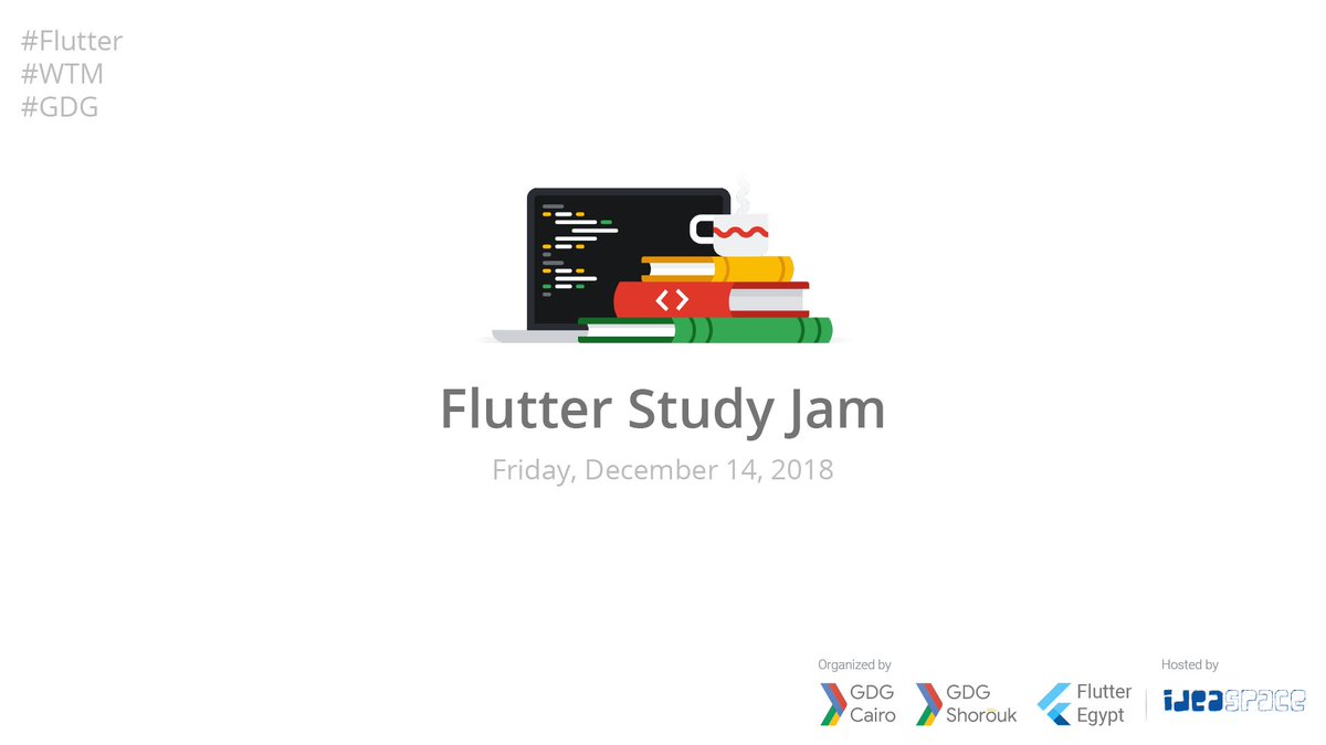 WTMCairo's tweet photo. Flutter allows you to build beautiful native apps on Android and IOS from a single codebase📱
Join us in our first Flutter Study Jam Dec 14th.
Register https://t.co/QL4sGGsrly
Learn more https://t.co/81cXiMC0Bj
#flutterextended @flutterio https://t.co/asOmGDSTFR