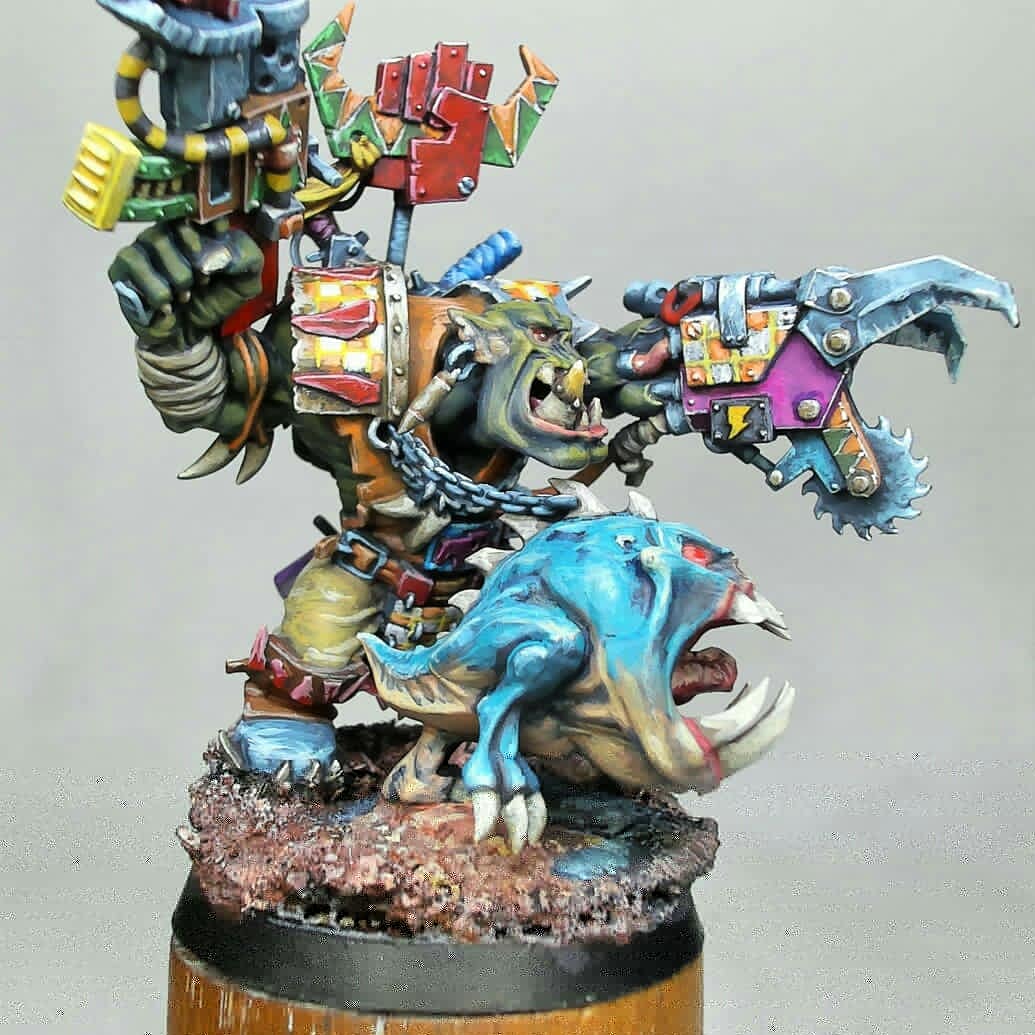 Jimmy_The_Brush's tweet photo. A warboss I painted for Peninsula Games @JCRODD7776

https://t.co/7gGnQy4sWp

#gamesworkshop #paintingwarhammer #Warhammer #orks #war40k #warhammer40k #destruction #nmm #scifi #sciencefiction #acrylic #acrylicart #orcs #art #twitch #tabletop #dnd #dungeonsanddragons #wargaming https://t.co/oJ1mMJa8vt