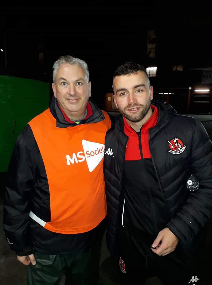 Multiple Sclerosis Community . Tuesday 13th November 2018 . Glentoran v Crusaders . £67.92  . Thank you very much to everyone who donated to support people living with Multiple Sclerosis in Northern Ireland  . Very much appreciated .