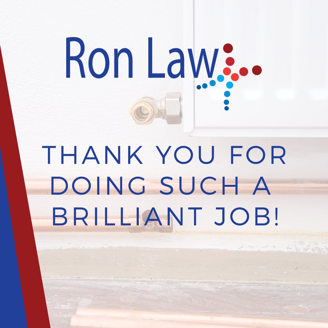 Great work Ben! Mrs Baldwin form Bury called back to thank Ben for doing such a brilliant job &amp; for all the help. #RonLaw #Southport #Plumbing ronlawheating.com