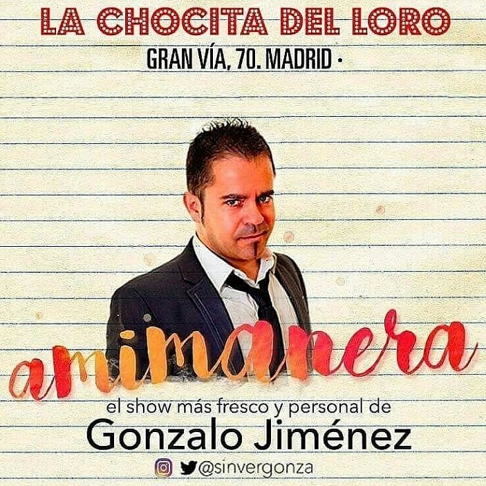 Hoy sábado día 8 a las19:00h! #Amimanera en <a href="/chocitadelloro/">La Chocita del Loro</a> #GRANVIA <a href="/Granviademadrid/">𝗚𝗿𝗮𝗻 𝗩í𝗮 𝗱𝗲 𝗠𝗮𝗱𝗿𝗶𝗱</a>
Sorteo de entradas 2x1 entre los RT.
Entradas con dto:atrapalo.com/entradas/a-mi-…
@amadridnadas @comediamadrid
@teatromadrid <a href="/Espectaculo_MAD/">Espectáculos Madrid</a> <a href="/MadridSeduce/">Madrid Seduce</a> <a href="/haztuplan/">Haz Tu Plan</a> <a href="/MonologosMadrid/">MonólogosEnMadrid</a> <a href="/MadMonologos/">Monólogos en Madrid</a>