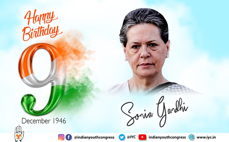 X \ Telangana Youth Congress على X: Smt.Sonia Gandhi has led the Congress  Party with grace and dignity. Her contribution to the party and the nation  is immense. We in the Congress