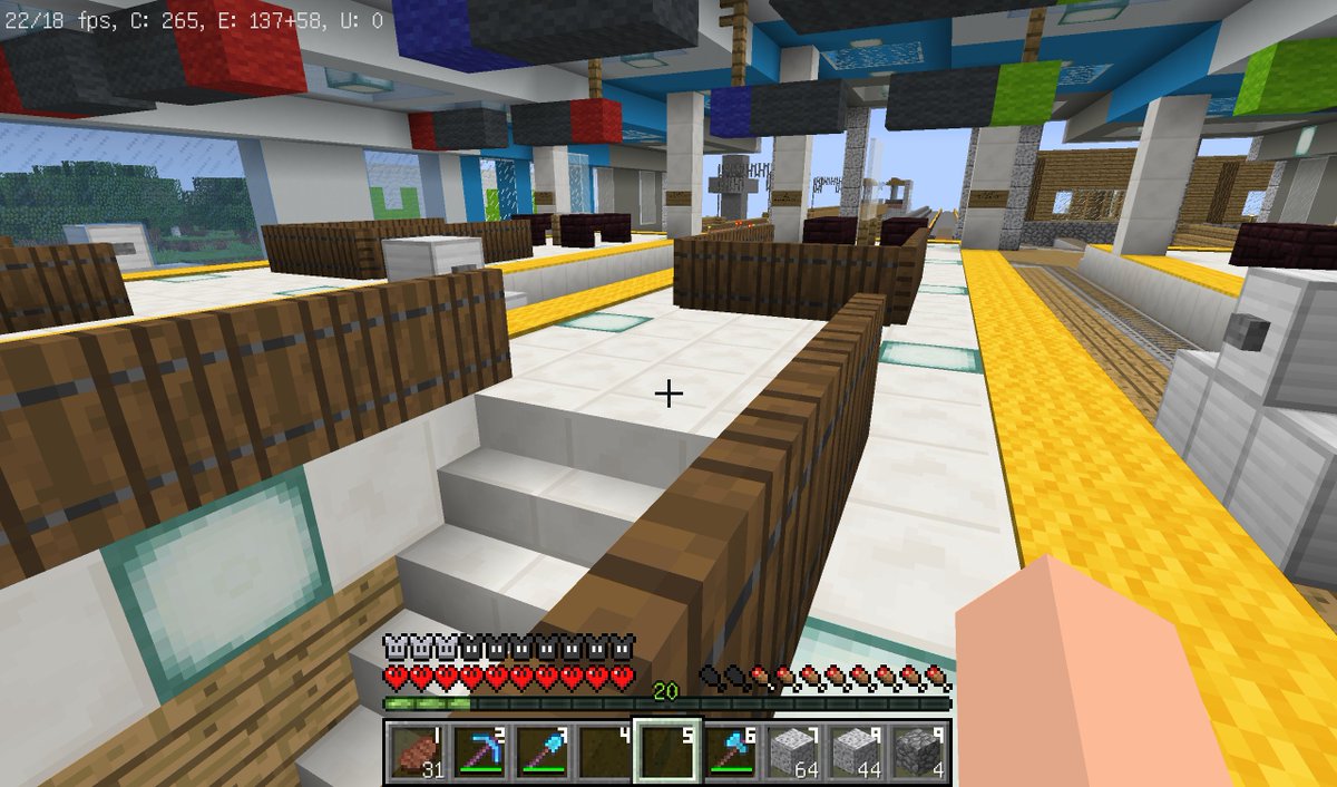 Kagamimochi 小休止中 カガミモチのマインクラフト 再開しました 1 13のアプデで追加された松のトラップドア便利だな こう使うとホームの階段の壁 みたいになるし 薄いからスペースを稼げるし Kagamimochi 小休止中 カガミモチのマインクラフト 再開しました 1 13のアプデで追加された松のトラップドア便利だな こう使うとホームの階段の壁 みたいになるし 薄いからスペースを稼げるし
