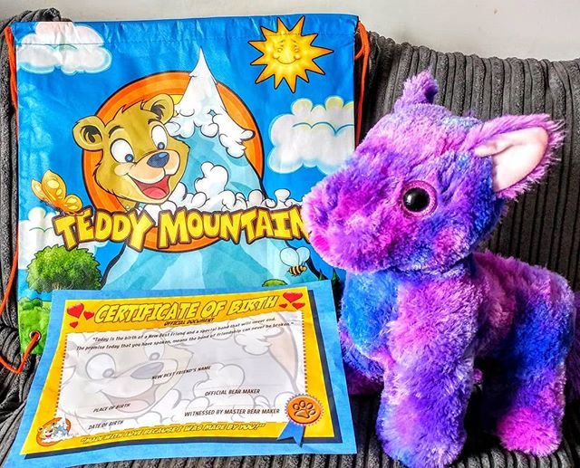 Lentlesslypurpl's tweet photo. My new friend from @teddymountainuk is all stuffed and full of love! BUT she needs a name! Send me some suggestions please 😁 #makechristmasbearable https://t.co/y9YPjXZfkQ https://t.co/Key3oXuEak